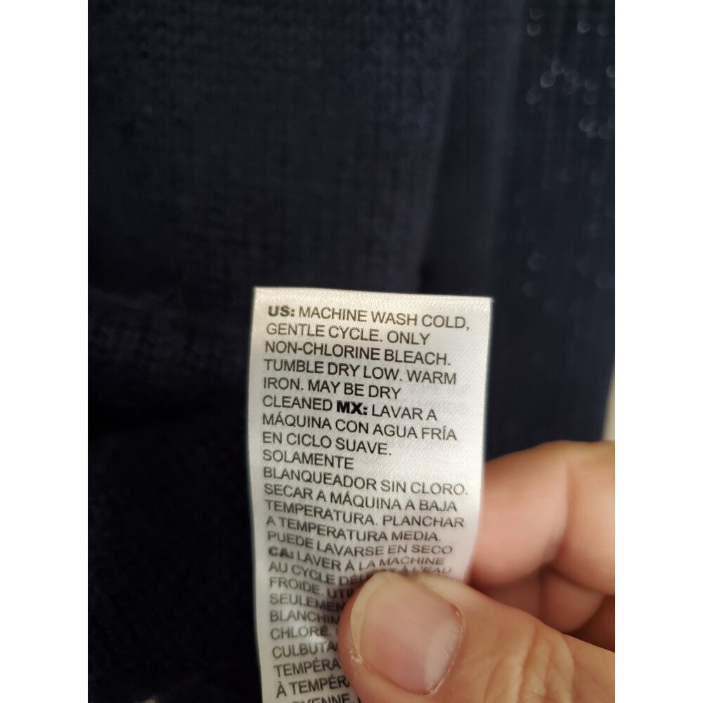 Chico's Wool/Cashmere Blend Boat Neck Flared Glitter Sleeve Sweater Size 2 Large - Picture 7 of 9